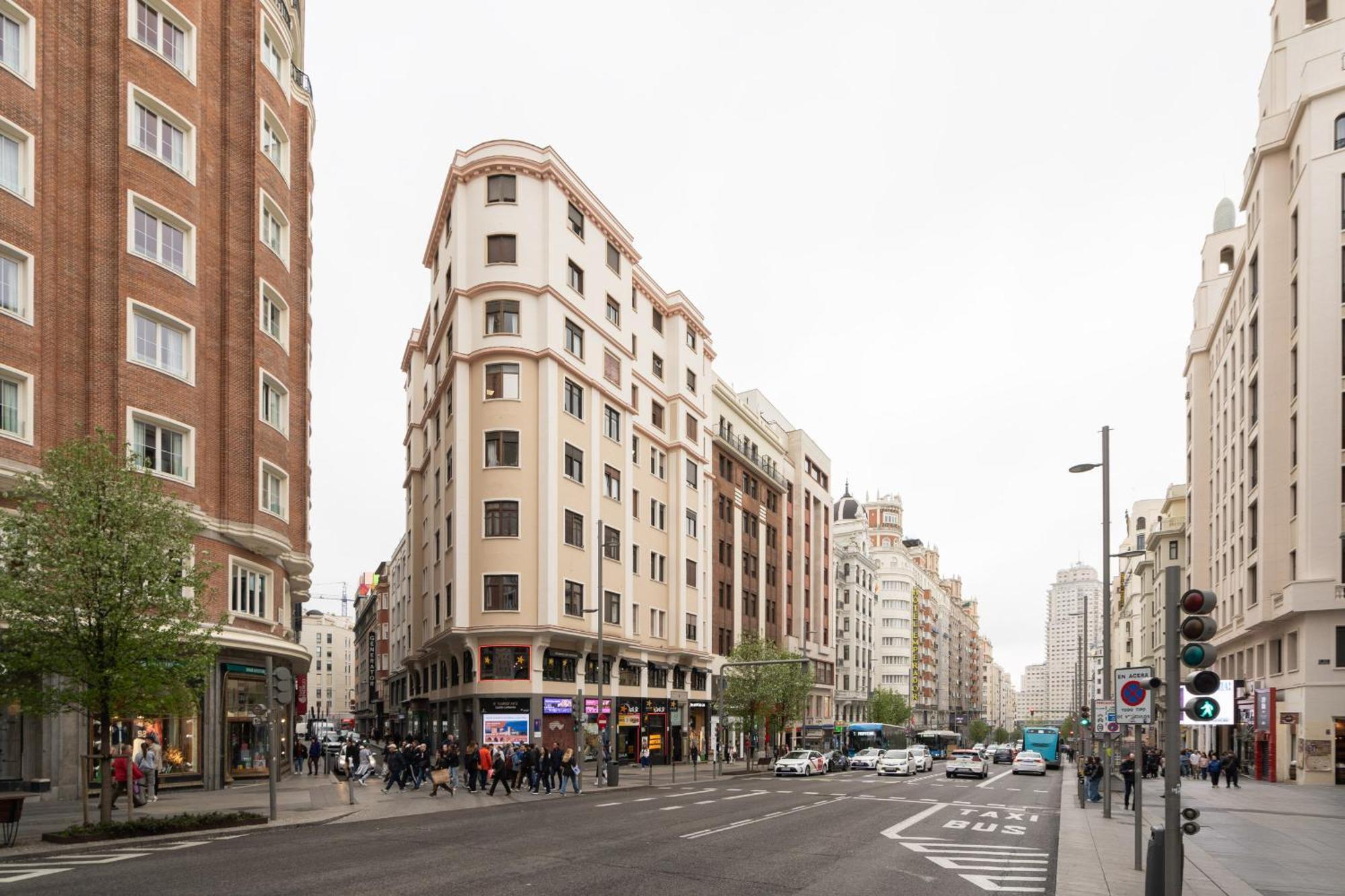 מדריד Apartamento Reformado Para 6 Personas En Plena Gran Via Alquiler Temporal מראה חיצוני תמונה